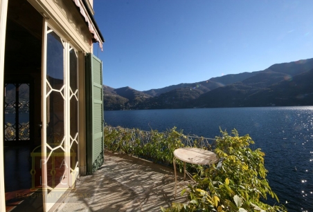 view of the lake from the terrace